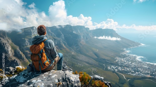 Captivating Panoramic Views from the Summit of Table Mountain in Cape Town South Africa