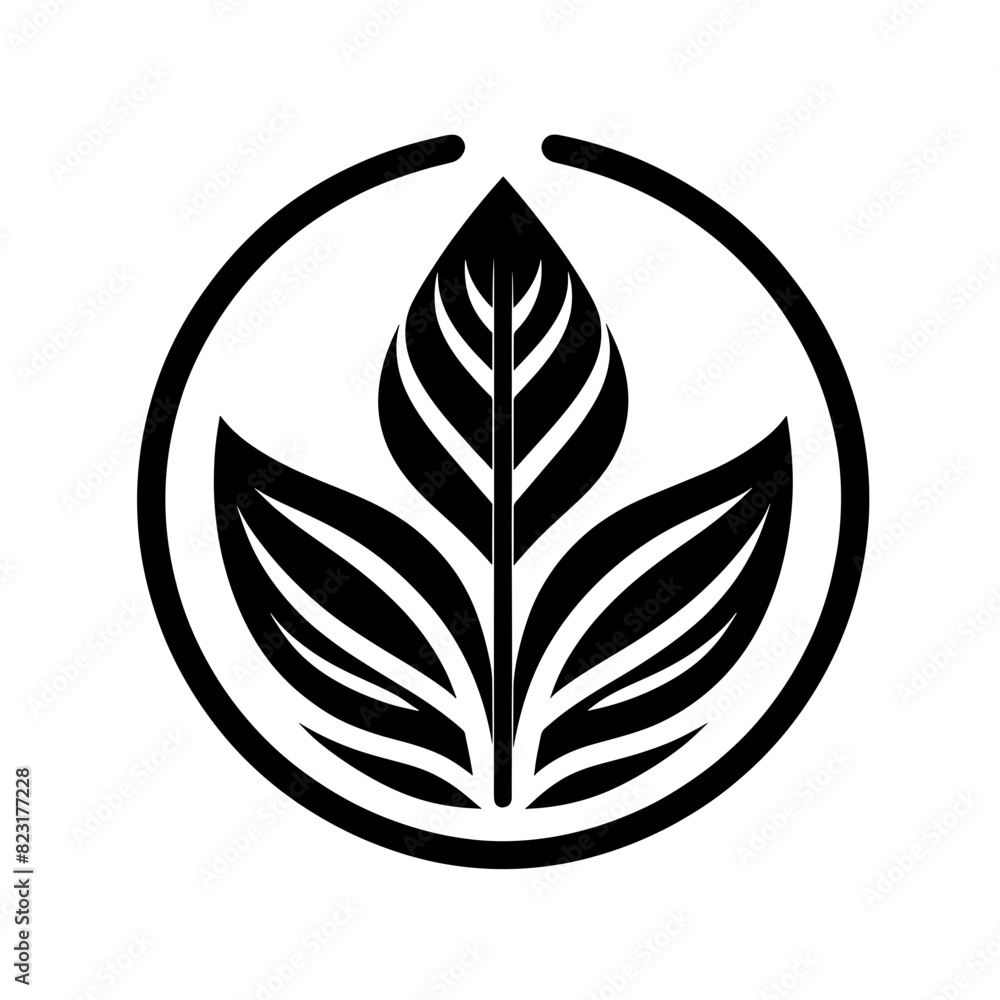 silhouette of leaf and tree vector SVG silhouette of leaf and tree vector SVG
