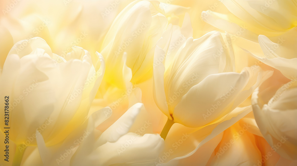 Fototapeta premium Serene Tulips in Soft Light