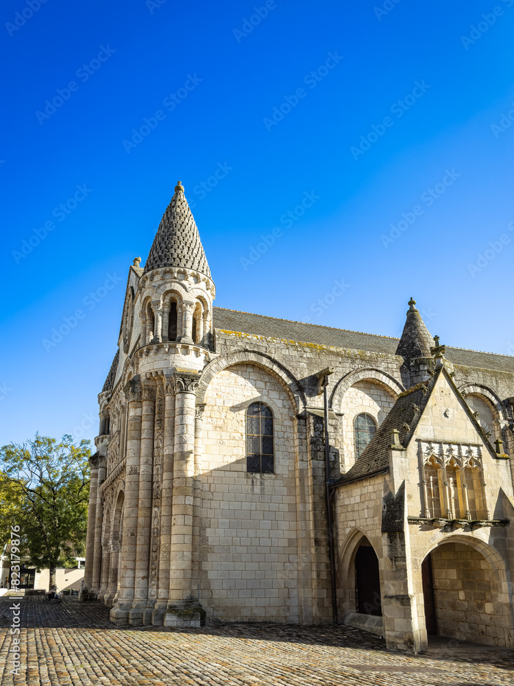 Traditional Cathedral building in Poitiers, France