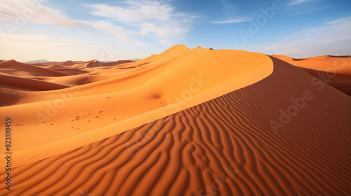 Tranquil Sunset Over Sahara Dunes