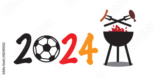 Einladung Grillabend und Fußball - Europameisterschaft 2024 Deutschland