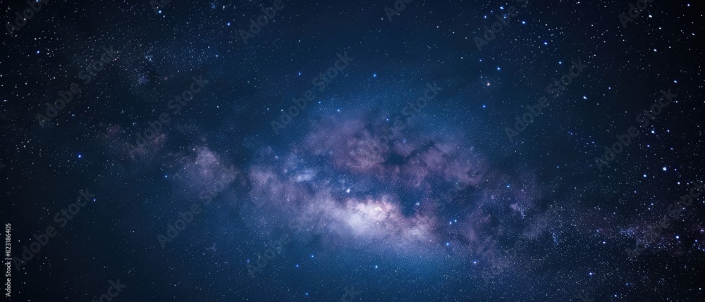 Starry Night Sky with the Milky Way Galaxy