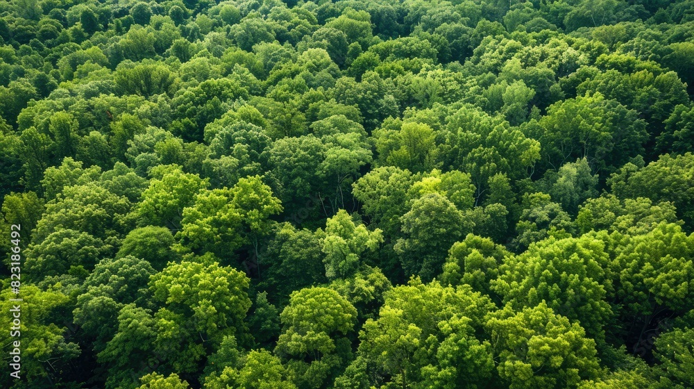 Aerial perspective of a thick, green forest with a mix of tall trees and underbrush, highlighting nature's diversity. Aerial perspective of a thick, green forest with a mix of tall trees and underbrush, highlighting nature's diversity.