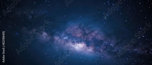 Starry Night Sky with the Milky Way Galaxy photo