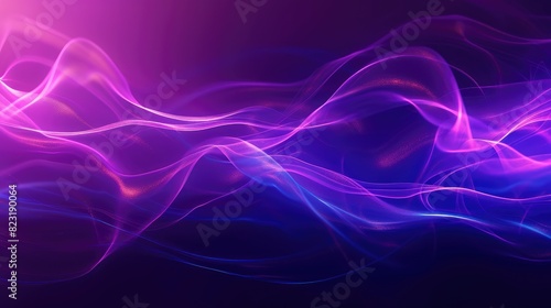Vibrant Abstract Waves on a Dark Background