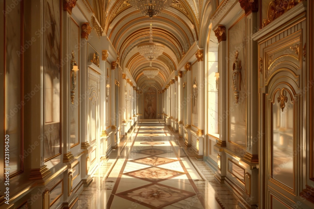 Classical Corridor Interior Classical Corridor Interior