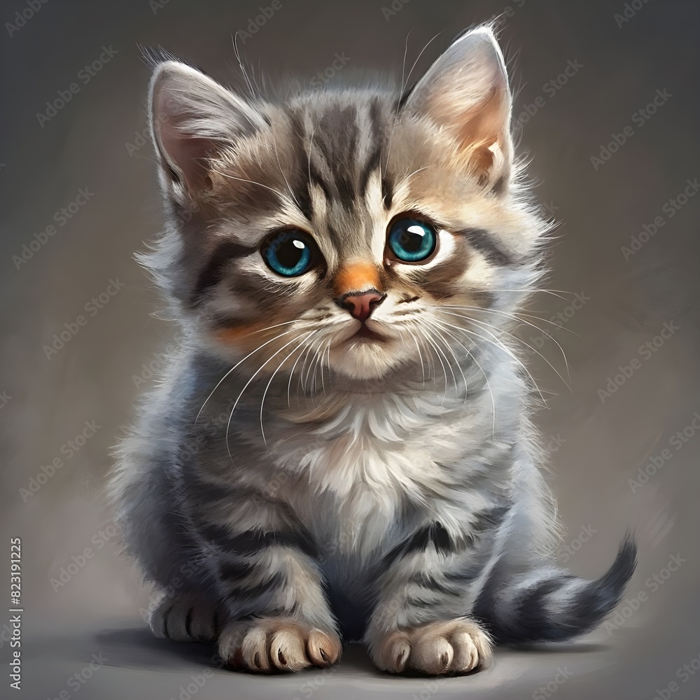 small gray kitten small gray kitten