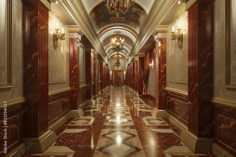 Classical Corridor Interior Classical Corridor Interior