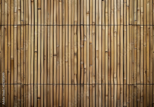 Bamboo background texture with vertical lines of bamboo slats.