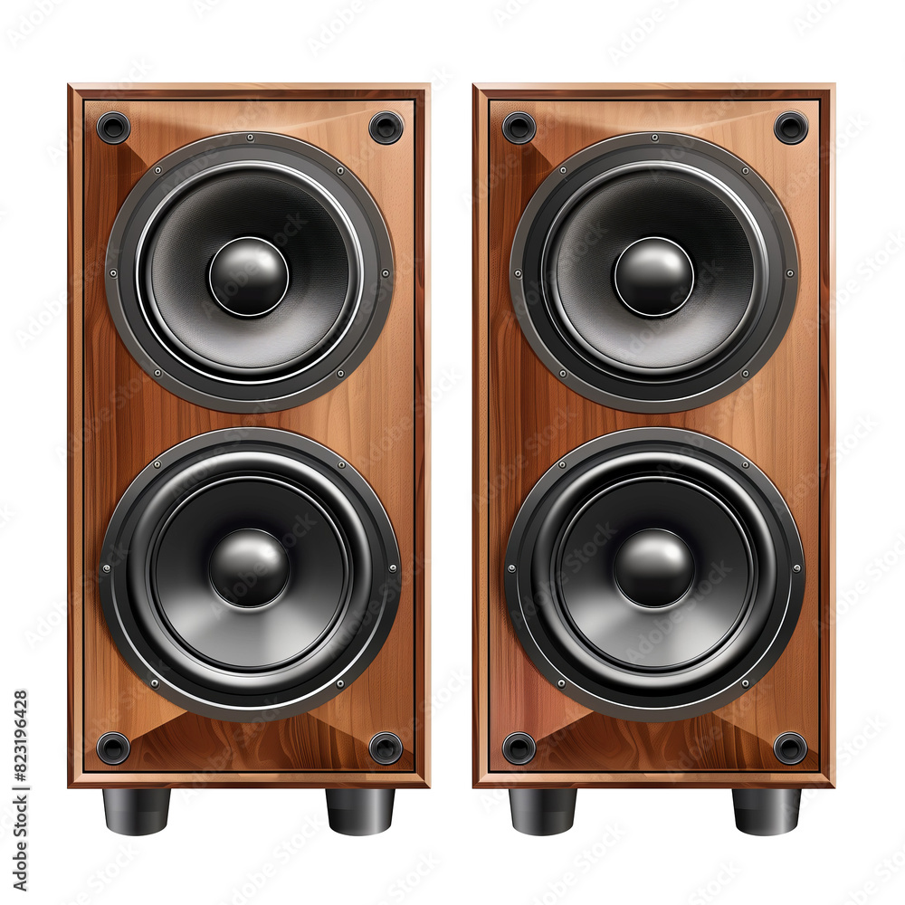 Pair of Speakers Stacked, Isolated on a Transparent Background, Graphic Resource Pair of Speakers Stacked, Isolated on a Transparent Background, Graphic Resource