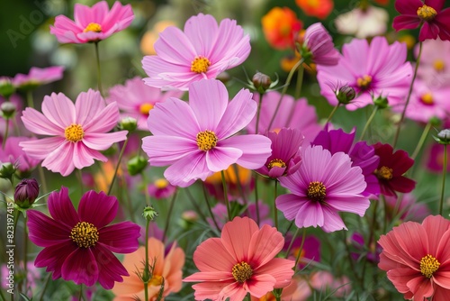 Wallpaper Mural Various colored blooms meadow together Torontodigital.ca