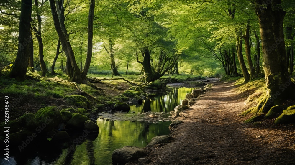 Obraz premium Serene charm of the woodland