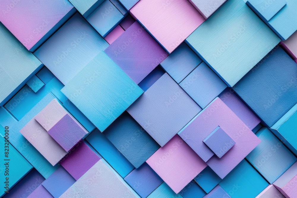 Pink and blue paper with geometric background Pink and blue paper with geometric background