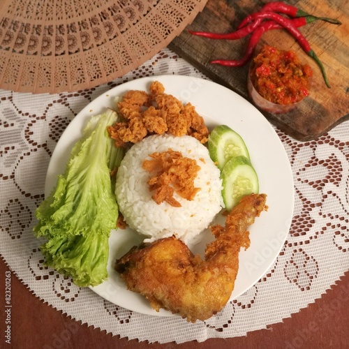 indonesia food , ayam bakar , ayam goreng