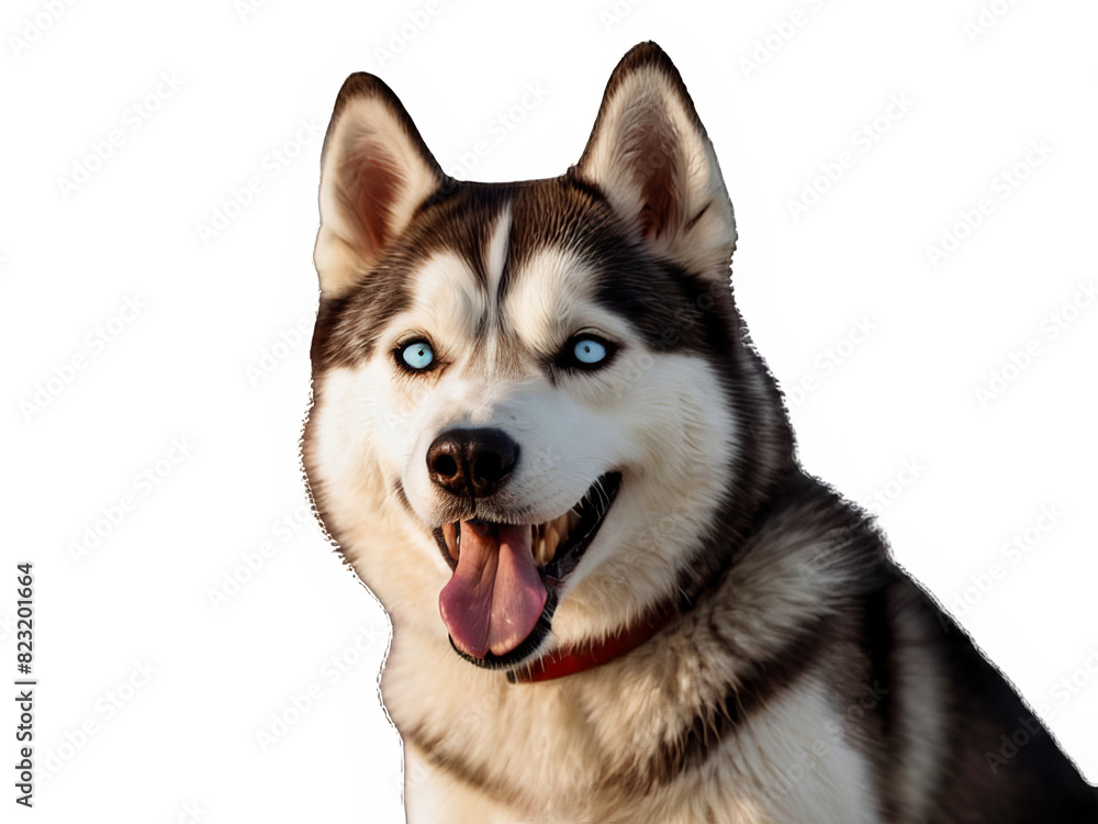 Funny and playful husky or pet dog is playing and jumping and looks happy isolated on transparent background. Little husky dog pretending. Cute and happy crazy dog head smiling on transparent png Funny and playful husky or pet dog is playing and jumping and looks happy isolated on transparent background. Little husky dog pretending. Cute and happy crazy dog head smiling on transparent png