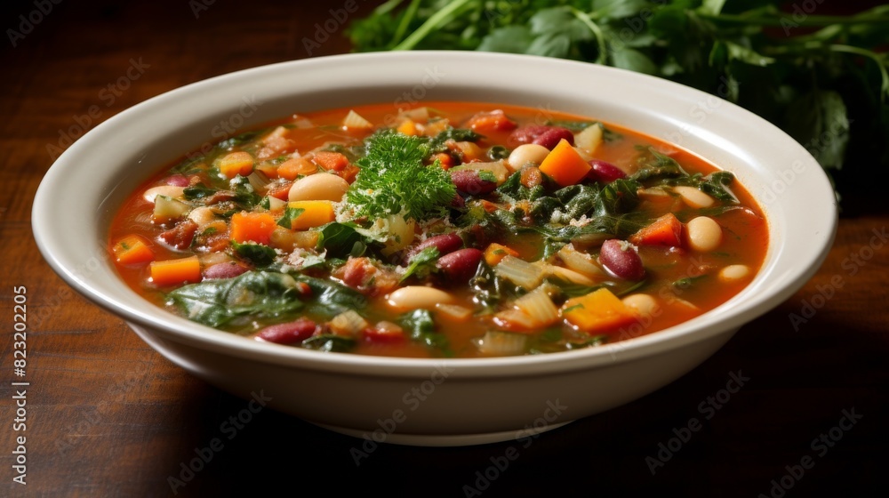Nourishing bowl classic minestrone soup