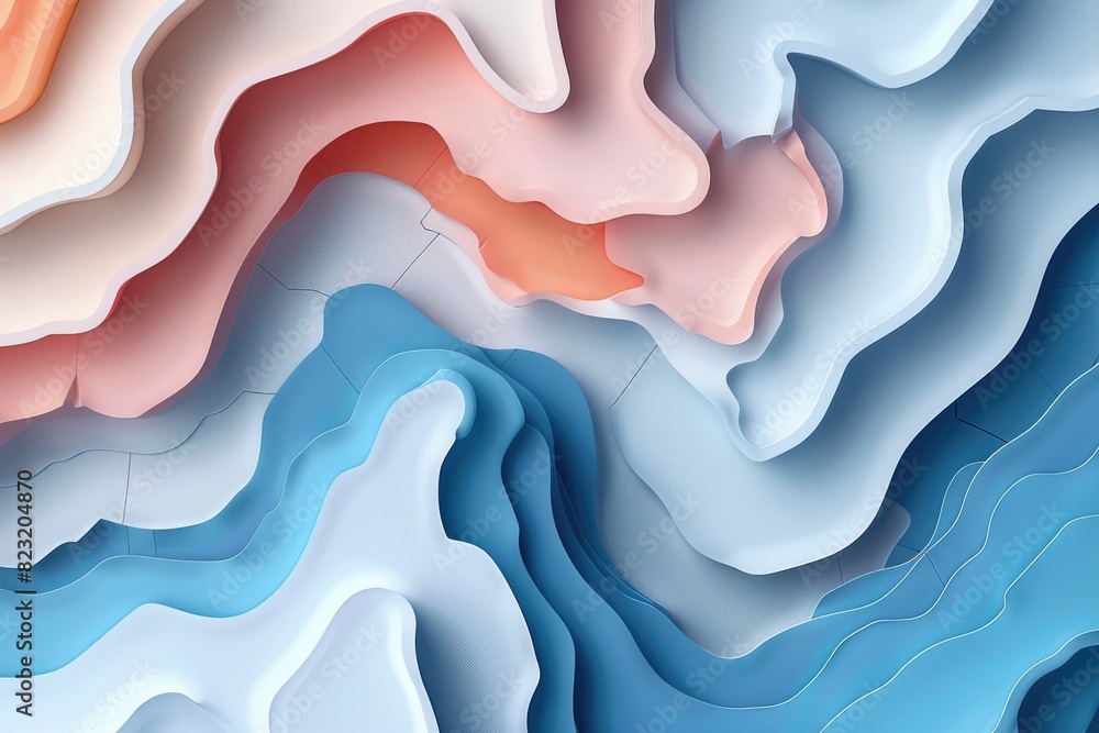 Abstract geometric dynamic shapes white, blue and yellow colors. Abstract geometric dynamic shapes white, blue and yellow colors.