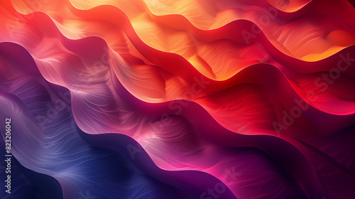 A vivid abstract background featuring a vibrant array of colors and wavy lines intertwining beautifully in a dynamic and lively composition photo