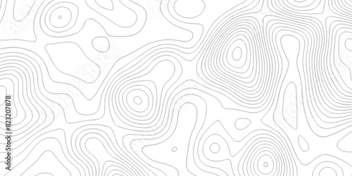 Abstract background vector. Abstract topographic contours map background. Abstract white pattern topography vector background. Black and white topography contour line map isolated on white background
