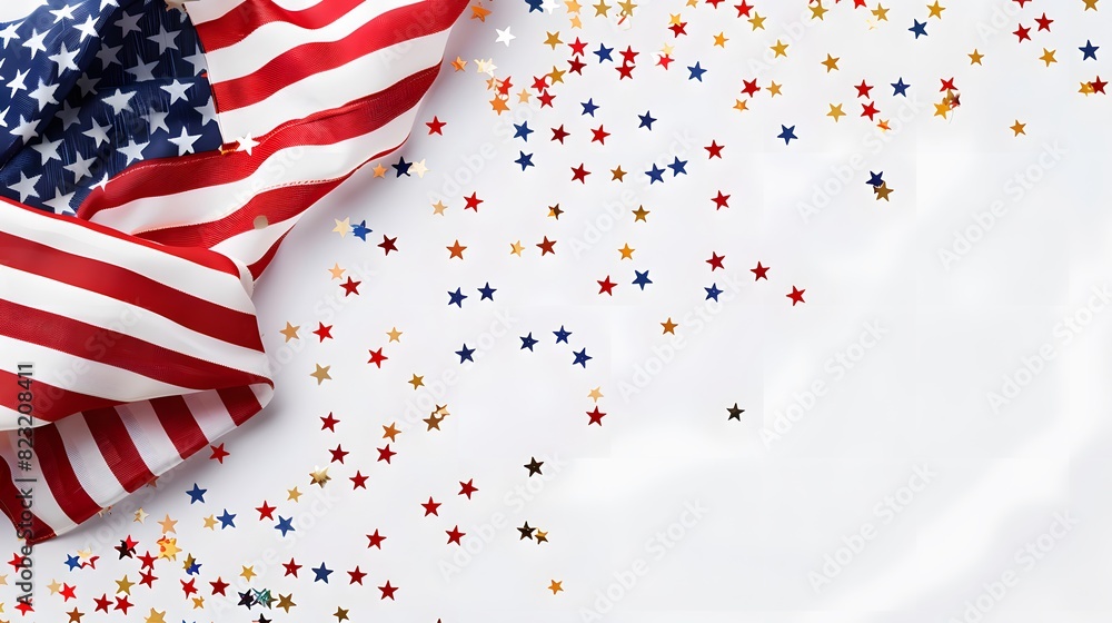 Obraz premium USA flag with star