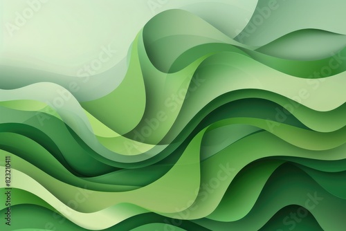 Green paper with twisted waves