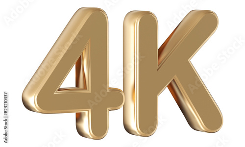 Gold 3d number 4k follower photo