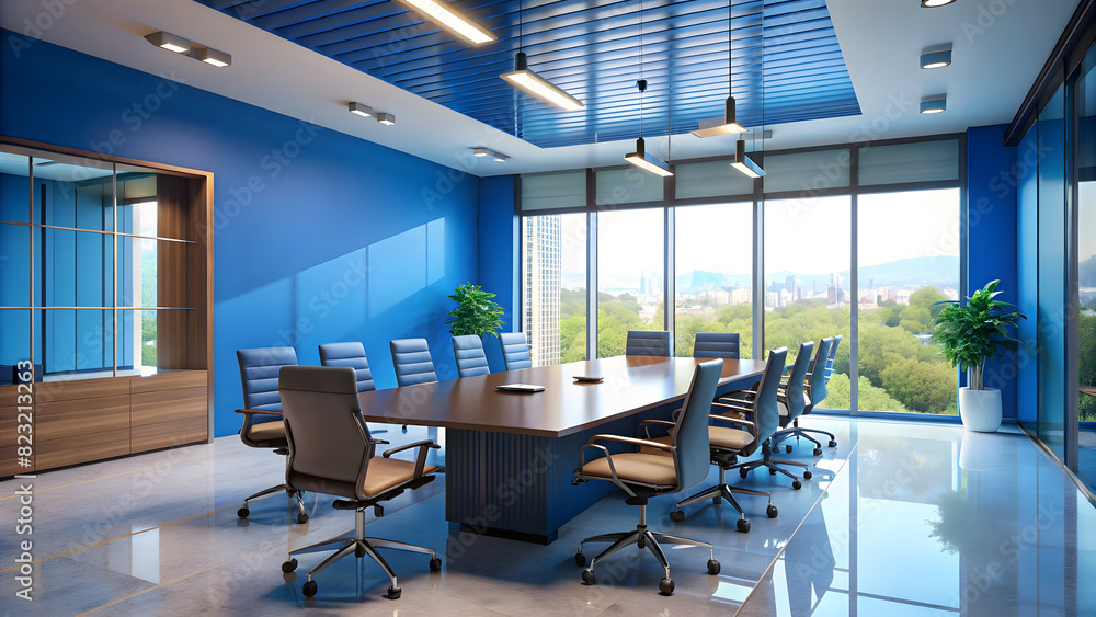 Constructivist Style Conference Room on Blue Background. Perfect for: Architectural Design Conferences, Art and Design Exhibitions, Business Innovation Summits. Constructivist Style Conference Room on Blue Background. Perfect for: Architectural Design Conferences, Art and Design Exhibitions, Business Innovation Summits.