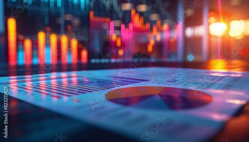 Picture a businesss annual report showcasing impressive growth figures and future projections