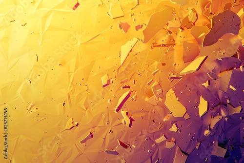 Bright yellow abstract background. Biting the wall. photo