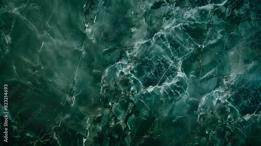 Naklejka premium Dark Green Marble Background with Emerald Texture