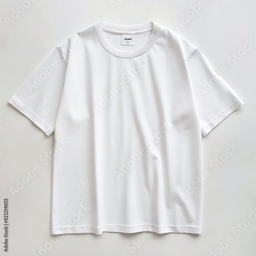 Blank white T-shirt mockup template