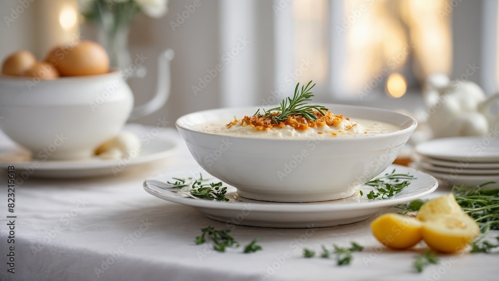 French Onion Soup - Soup with caramelized onions and melted cheese on top.