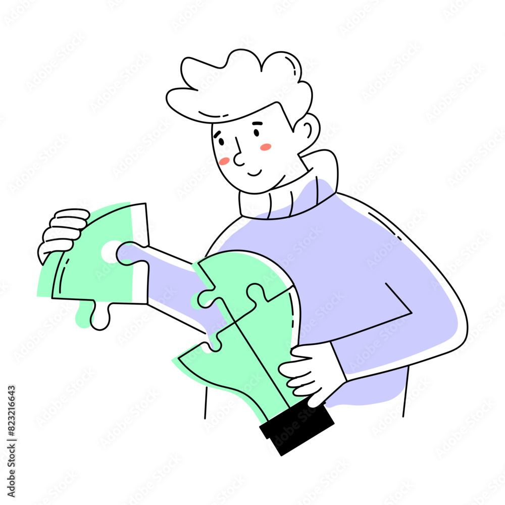 Here’s a doodle mini illustration of problem solution Here’s a doodle mini illustration of problem solution