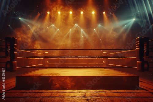 Boxing stadium amidst the spotlight of competition