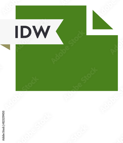 IDW File format icon  roe color fill