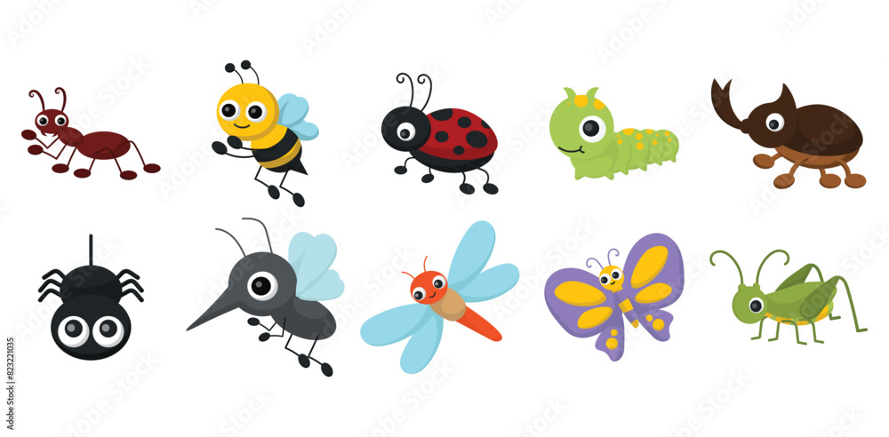Bugs Vector Set Bugs Vector Set