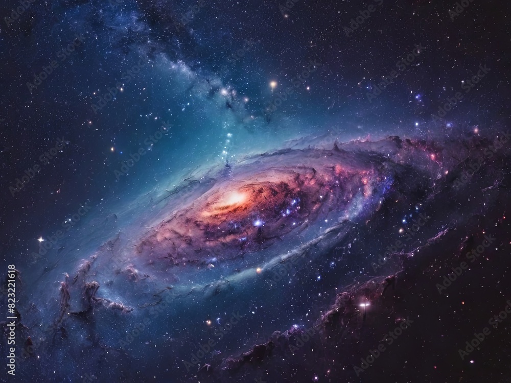A captivating celestial scene of a nebula, swirling with contrasting colors of deep purples, vibrant blues, and fiery reds. A captivating celestial scene of a nebula, swirling with contrasting colors of deep purples, vibrant blues, and fiery reds.