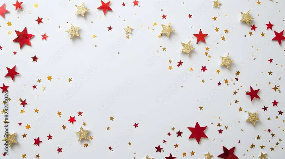 USA flag with star illustration USA flag with star illustration