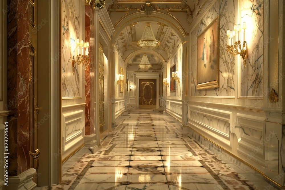 Classical Corridor Interior Classical Corridor Interior