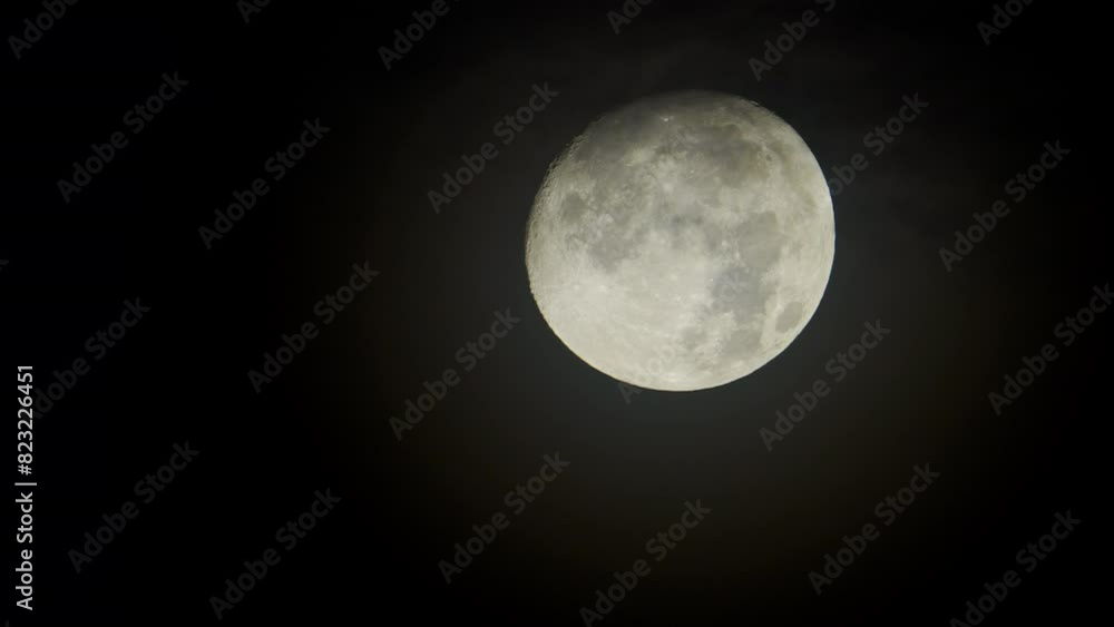 HDR: The moon in the night sky HDR: The moon in the night sky