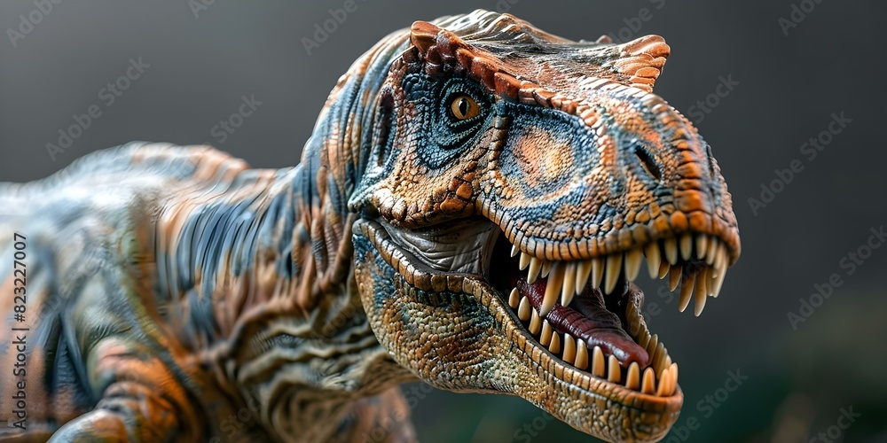 Detailed closeup photo of a technologically created Tyrannosaurus Rex . Concept Technology, Closeup, Dinosaur, Tyrannosaurus Rex, Detailed Detailed closeup photo of a technologically created Tyrannosaurus Rex . Concept Technology, Closeup, Dinosaur, Tyrannosaurus Rex, Detailed