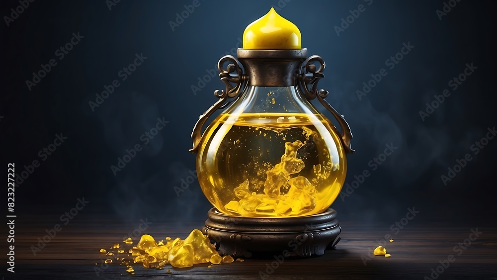 Yellow potions in fantasy story Yellow potions in fantasy story