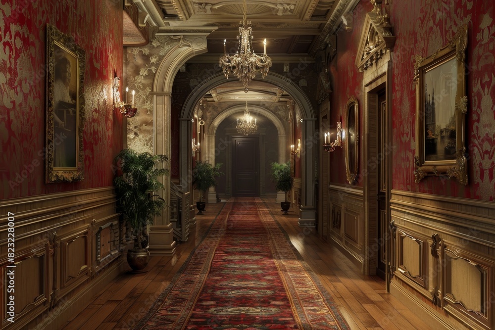Fototapeta premium Classical Corridor Interior