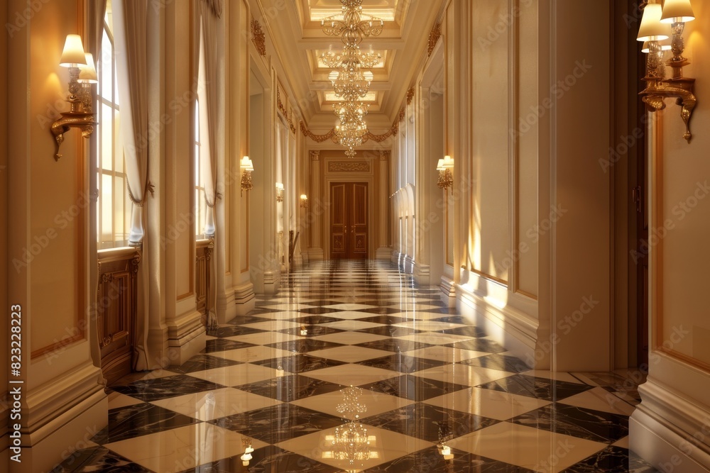 Obraz premium Classical Corridor Interior