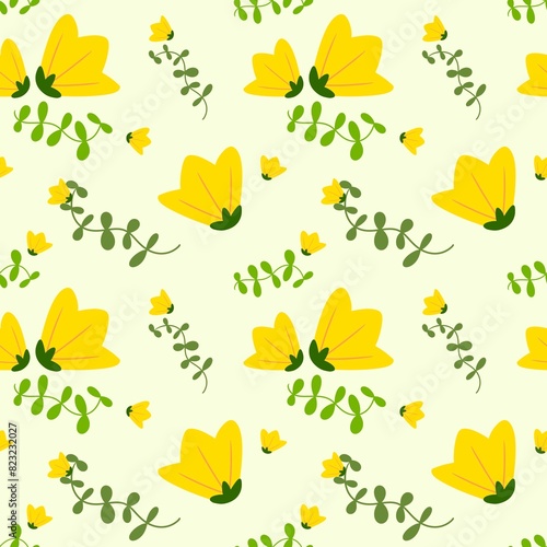 BG Pattern yellow flowers © Ms Ling