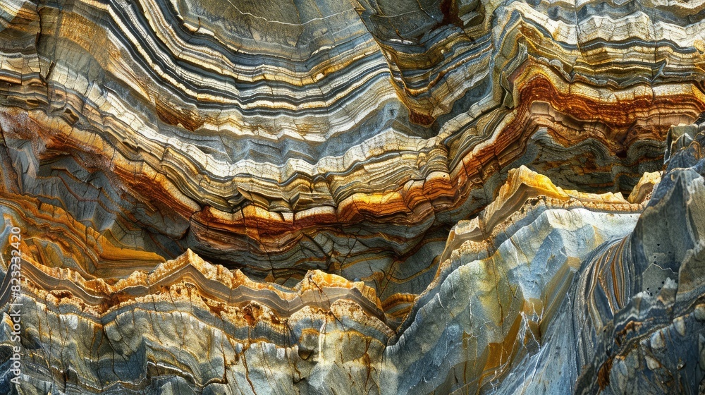 geological marvel: layers of sedimentary rock forming beautiful patterns geological marvel: layers of sedimentary rock forming beautiful patterns