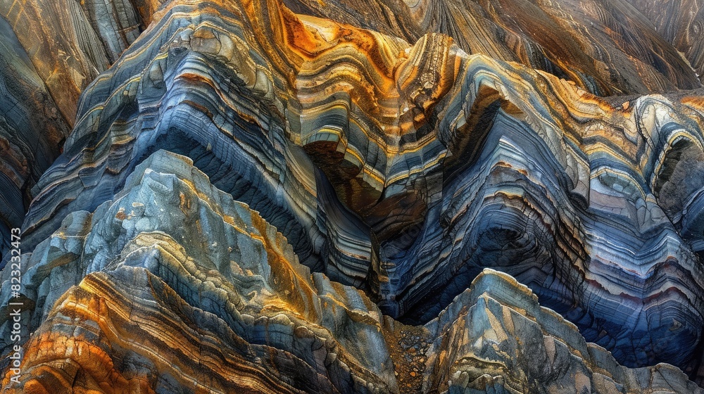 geological marvel: layers of sedimentary rock forming beautiful patterns geological marvel: layers of sedimentary rock forming beautiful patterns