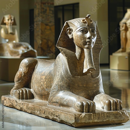 Sphinx's Timeless Majesty German Historians Explore Egypt's Colossal Statue Considering Evolving Cultural Political Significance Throughout Dynastic Egypt's History Reflecting Sphinx's Enduring Legacy photo