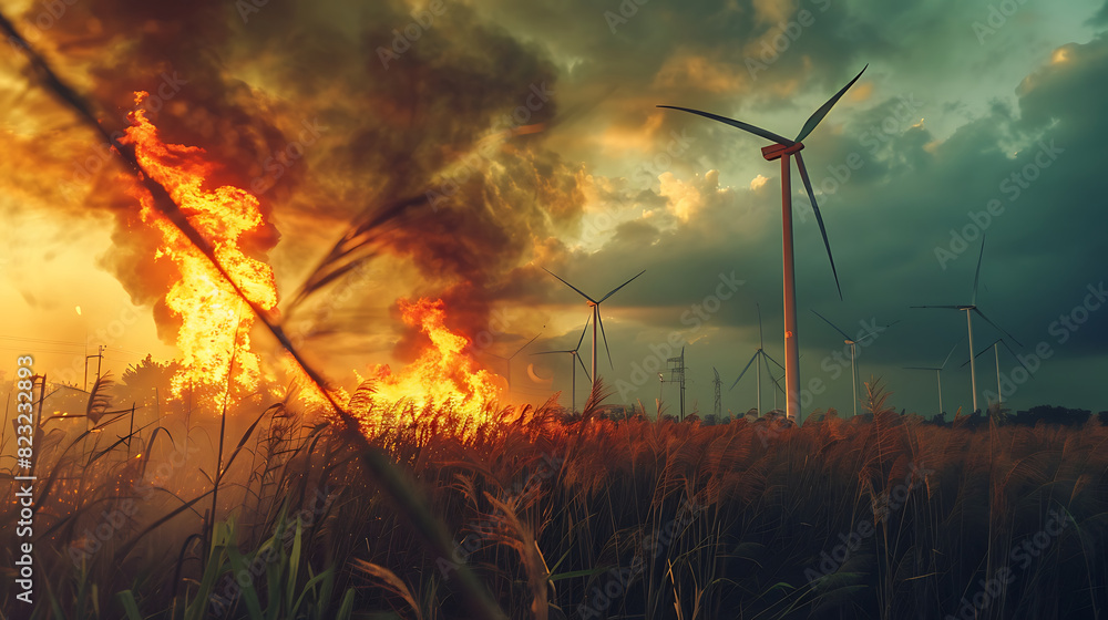 Toxic fumes from burning sugarcane or dry grass cause dangerous